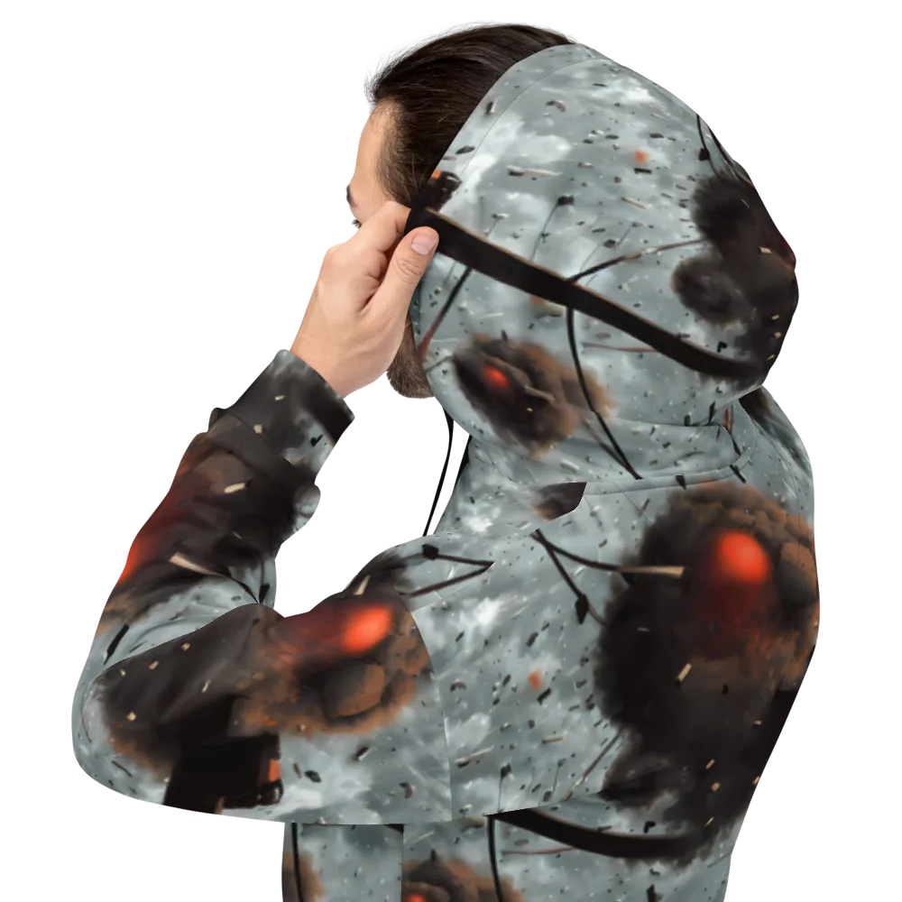 Celestial Collision on Hoodie — Back