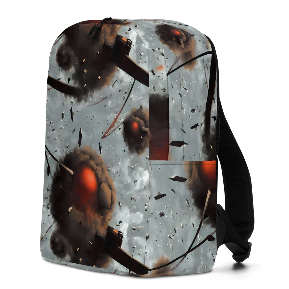 Celestial Collision on Minimalist Backpack — Left