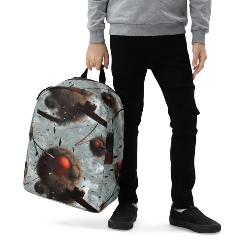 Celestial Collision on a Minimalist Backpack