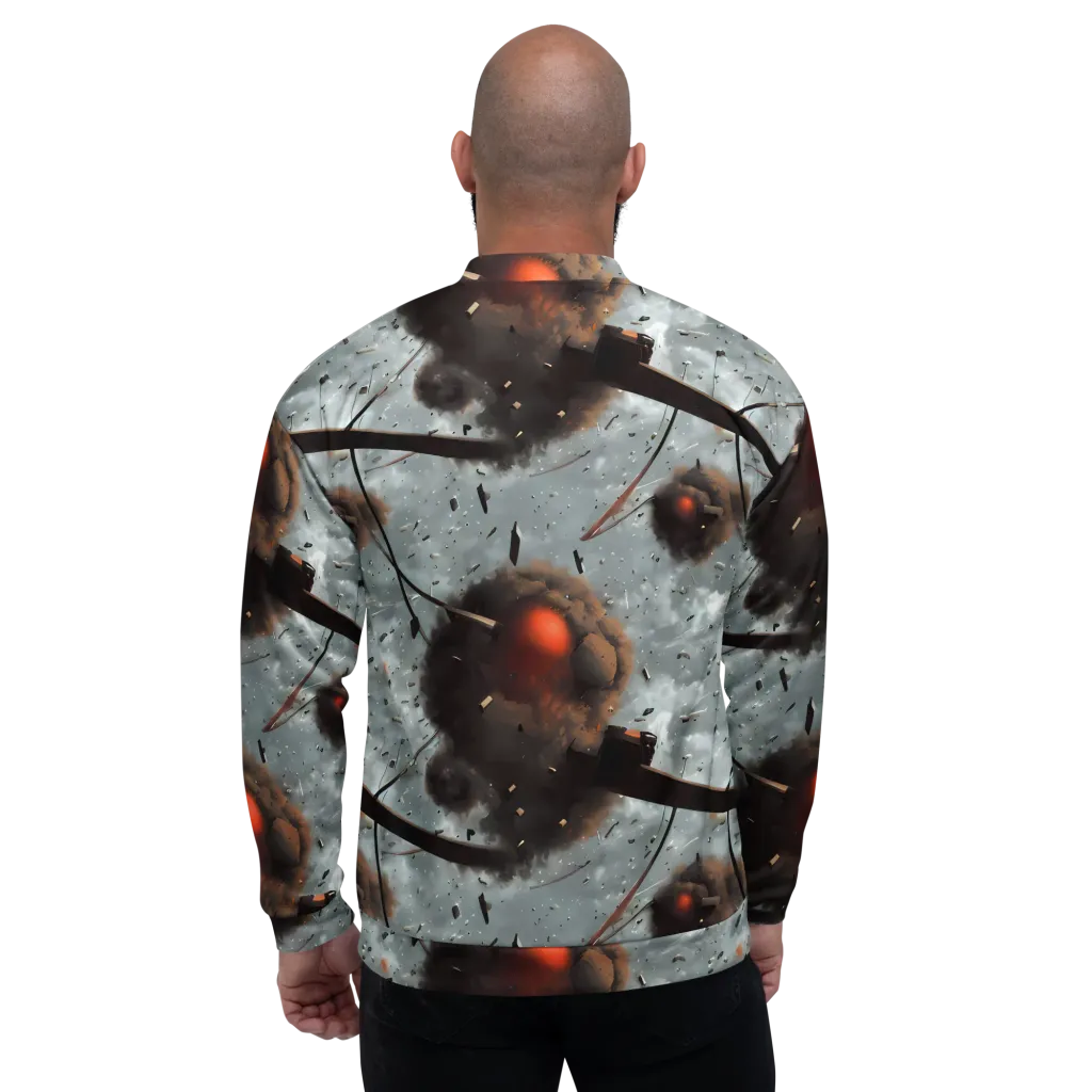 Celestial Collision on Bomber Jacket — Back