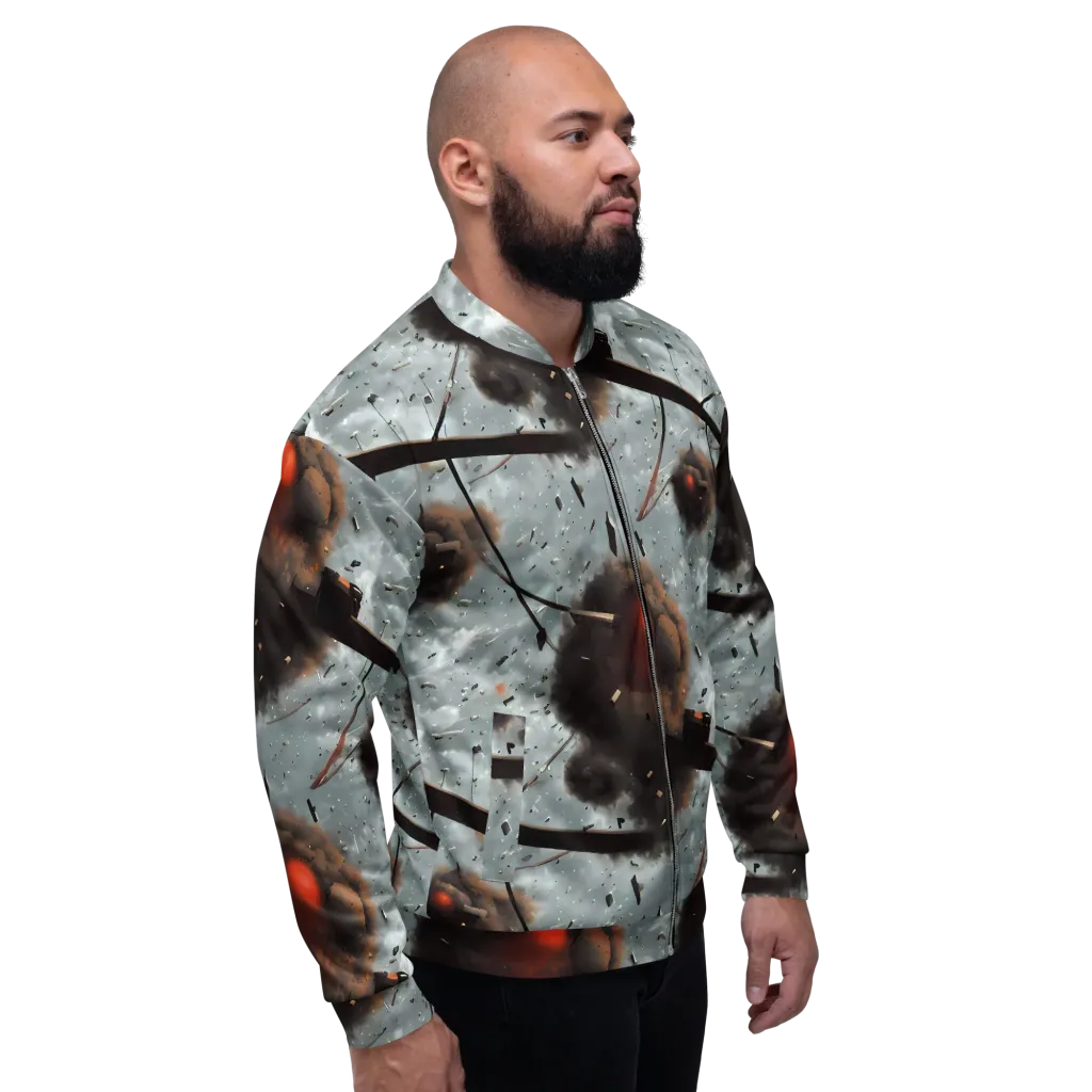 Celestial Collision on Bomber Jacket — Right