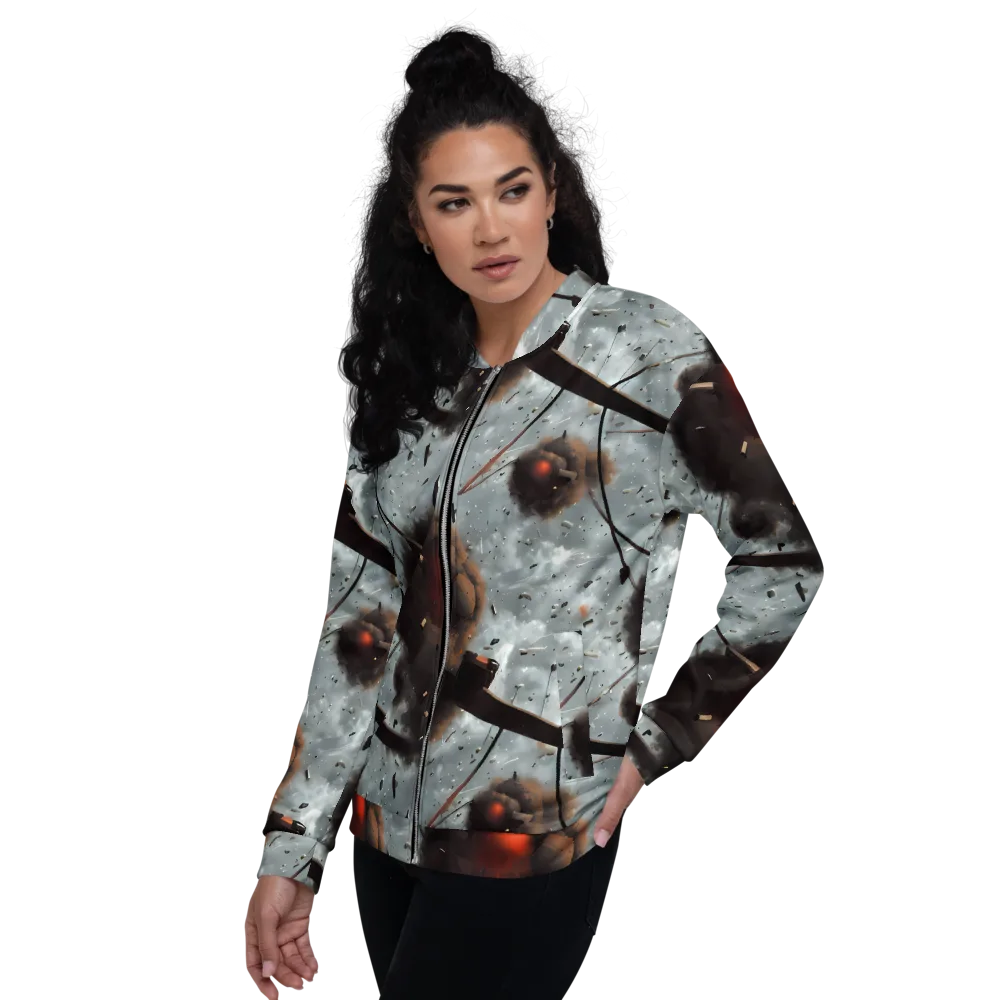 Celestial Collision on Bomber Jacket — Left