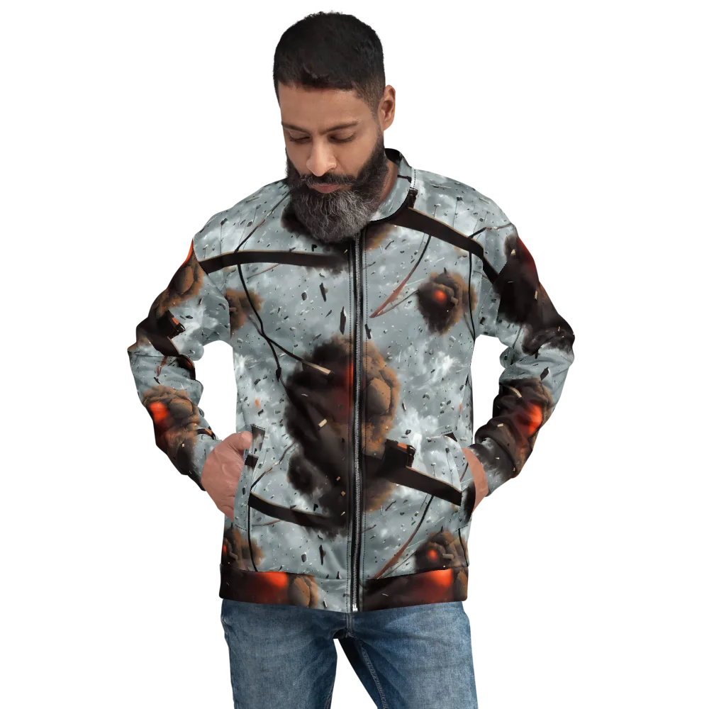 Celestial Collision on Bomber Jacket — Front