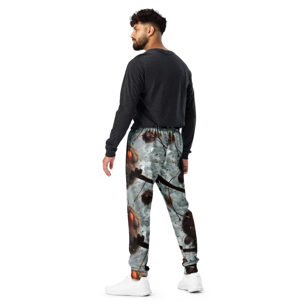 Celestial Collision on Men's Joggers — Back