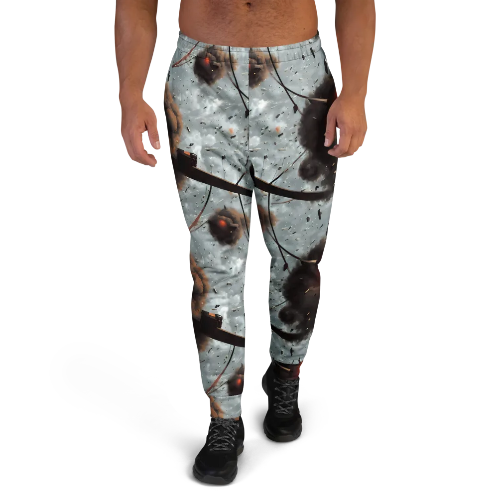 Celestial Collision on Men's Joggers — Front