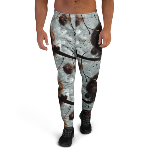 Celestial Collision on a Men's Joggers