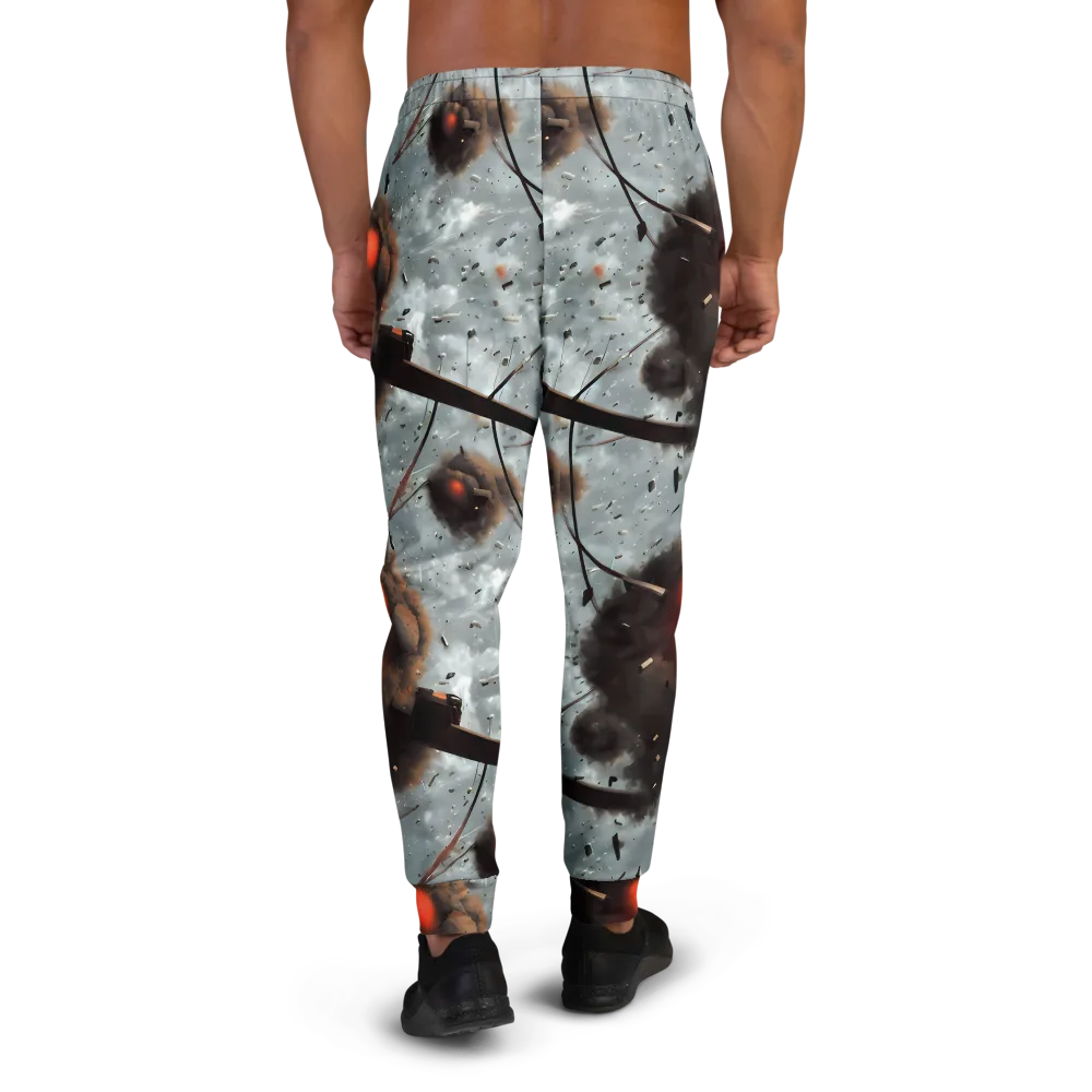 Celestial Collision on Men's Joggers — Back