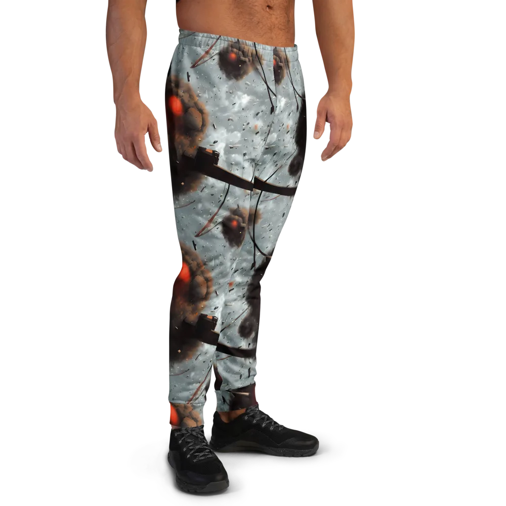 Celestial Collision on Men's Joggers — Right
