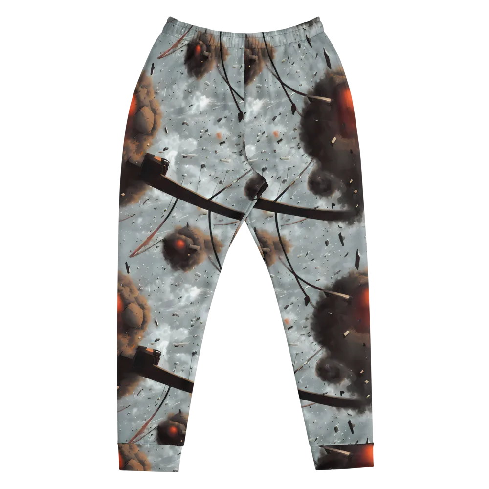 Celestial Collision on Men's Joggers — Front