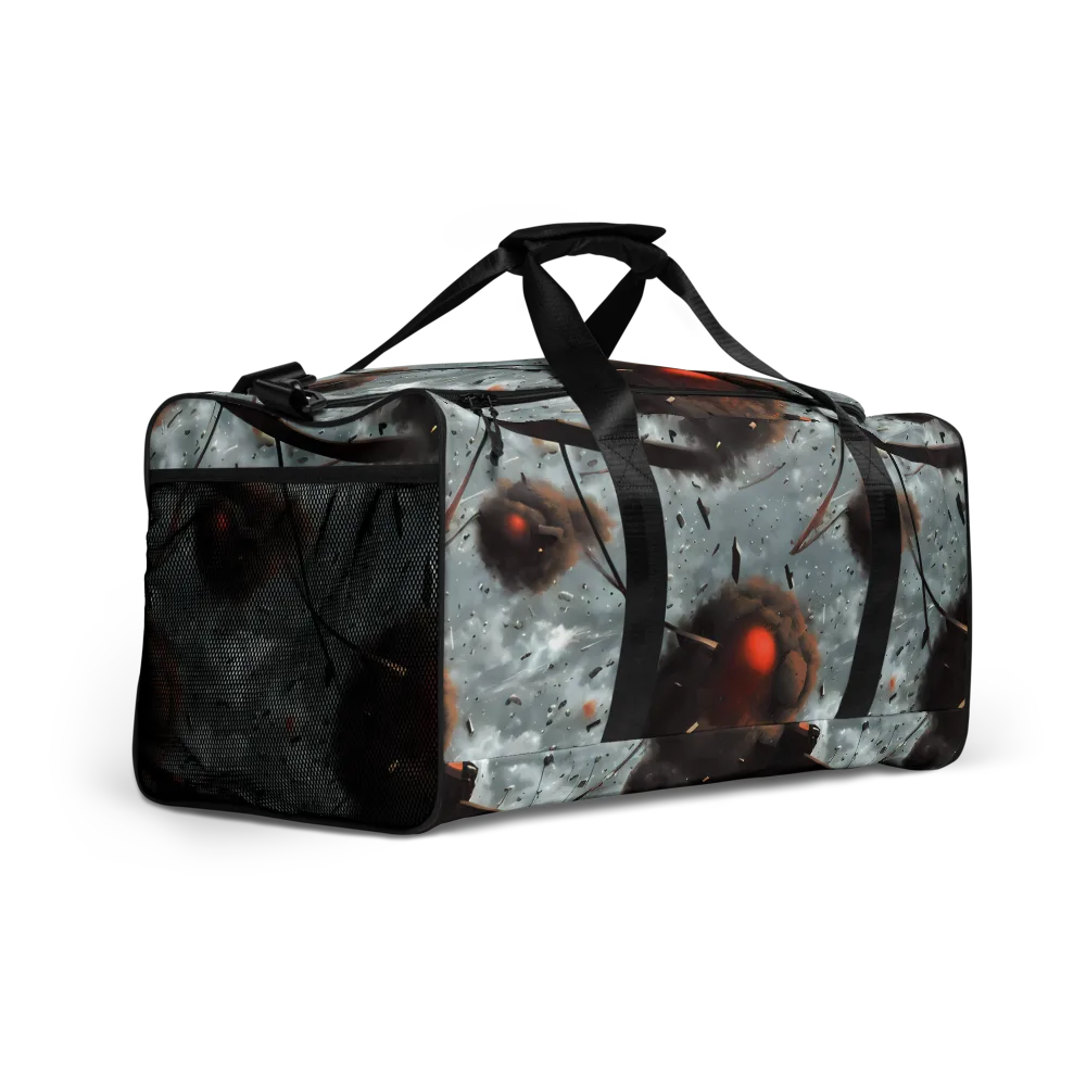 Celestial Collision on Duffle Bag — Right Front
