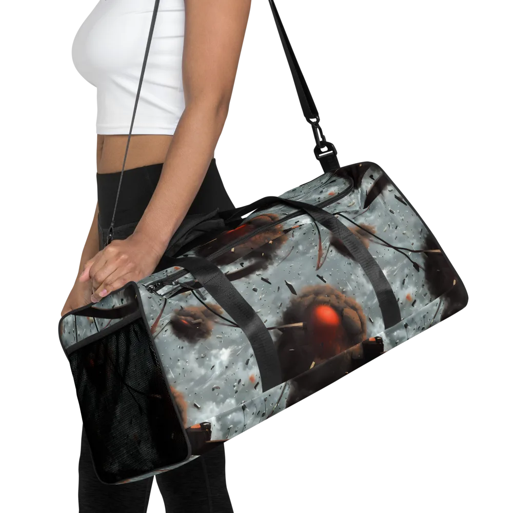 Celestial Collision on Duffle Bag — Front