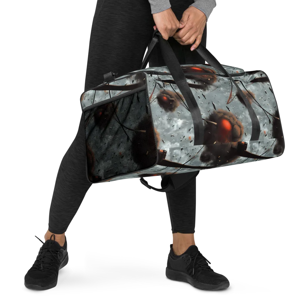 Celestial Collision on Duffle Bag — Right Front