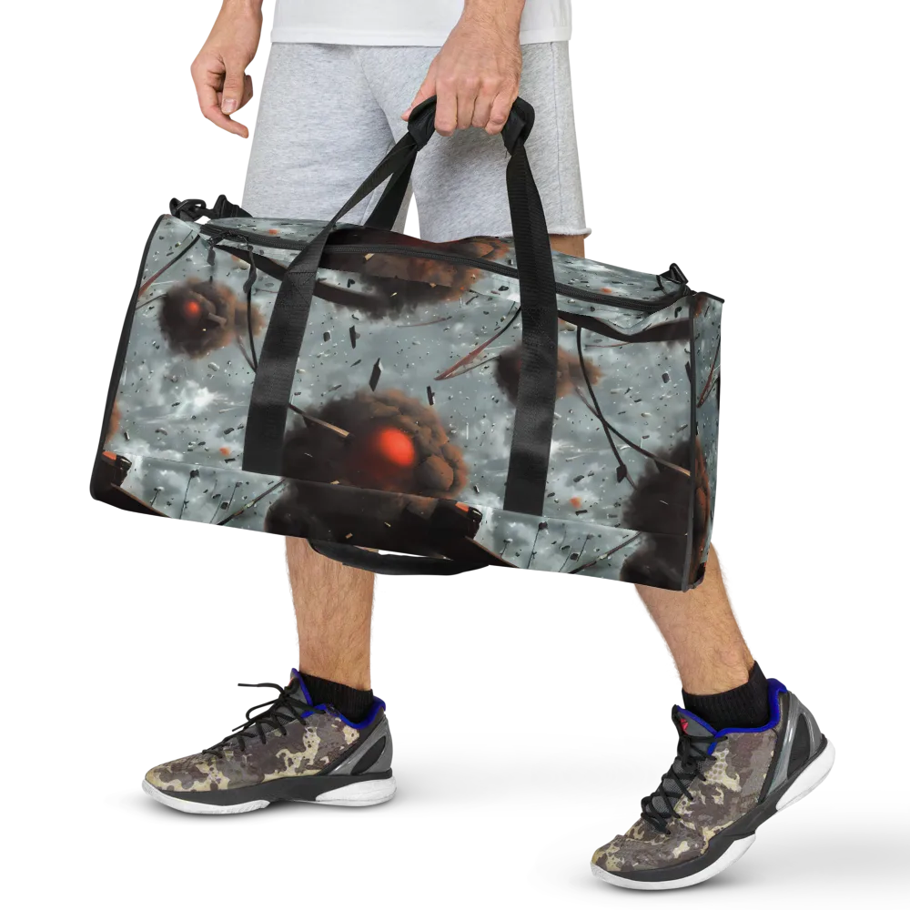 Celestial Collision on Duffle Bag — Front