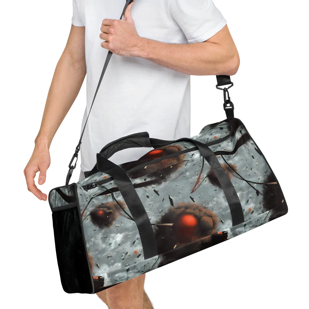 Celestial Collision on Duffle Bag — Right Front