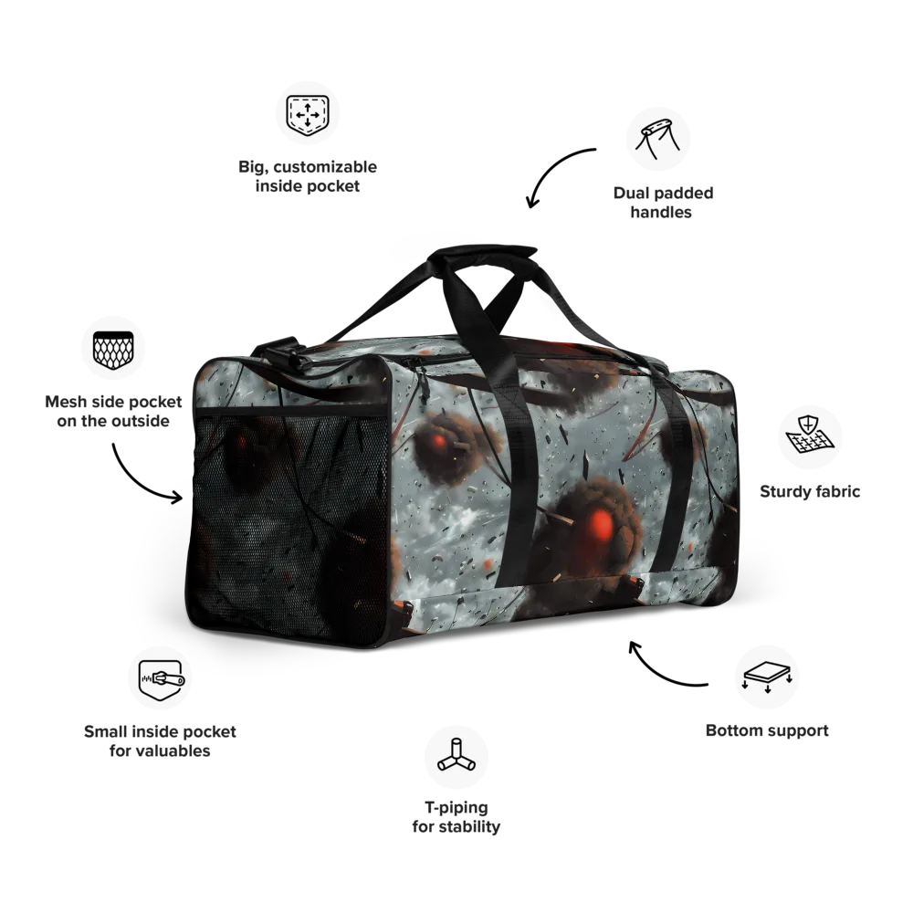 Celestial Collision on Duffle Bag — Right Front