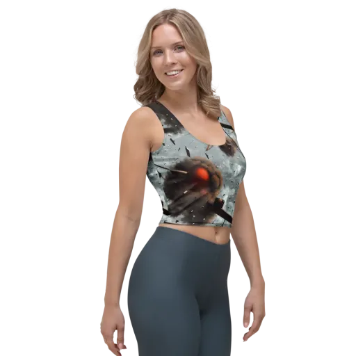 Celestial Collision on a Crop Top