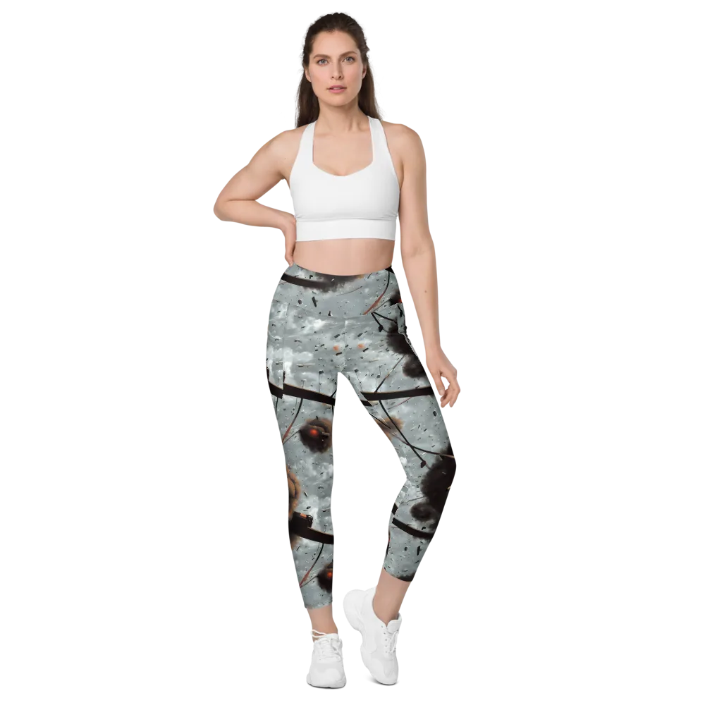 Celestial Collision on Leggings with Pockets — Front