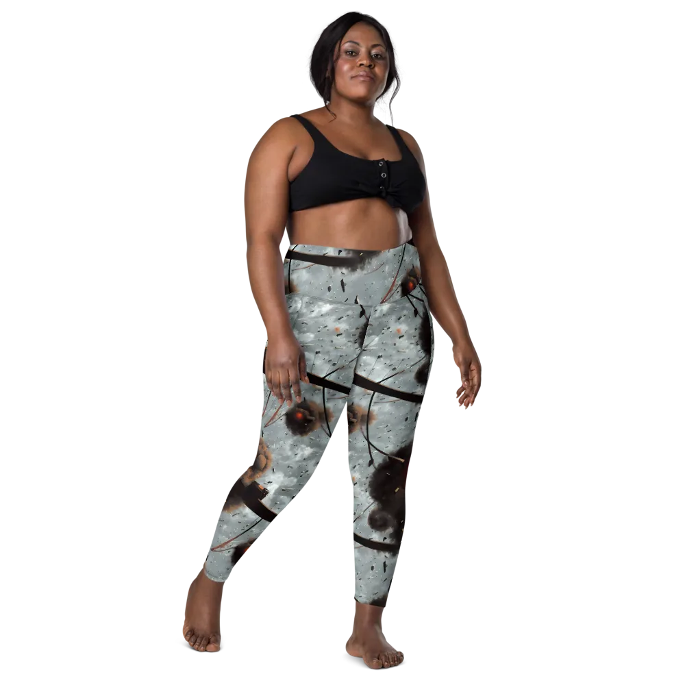 Celestial Collision on Leggings with Pockets — Front