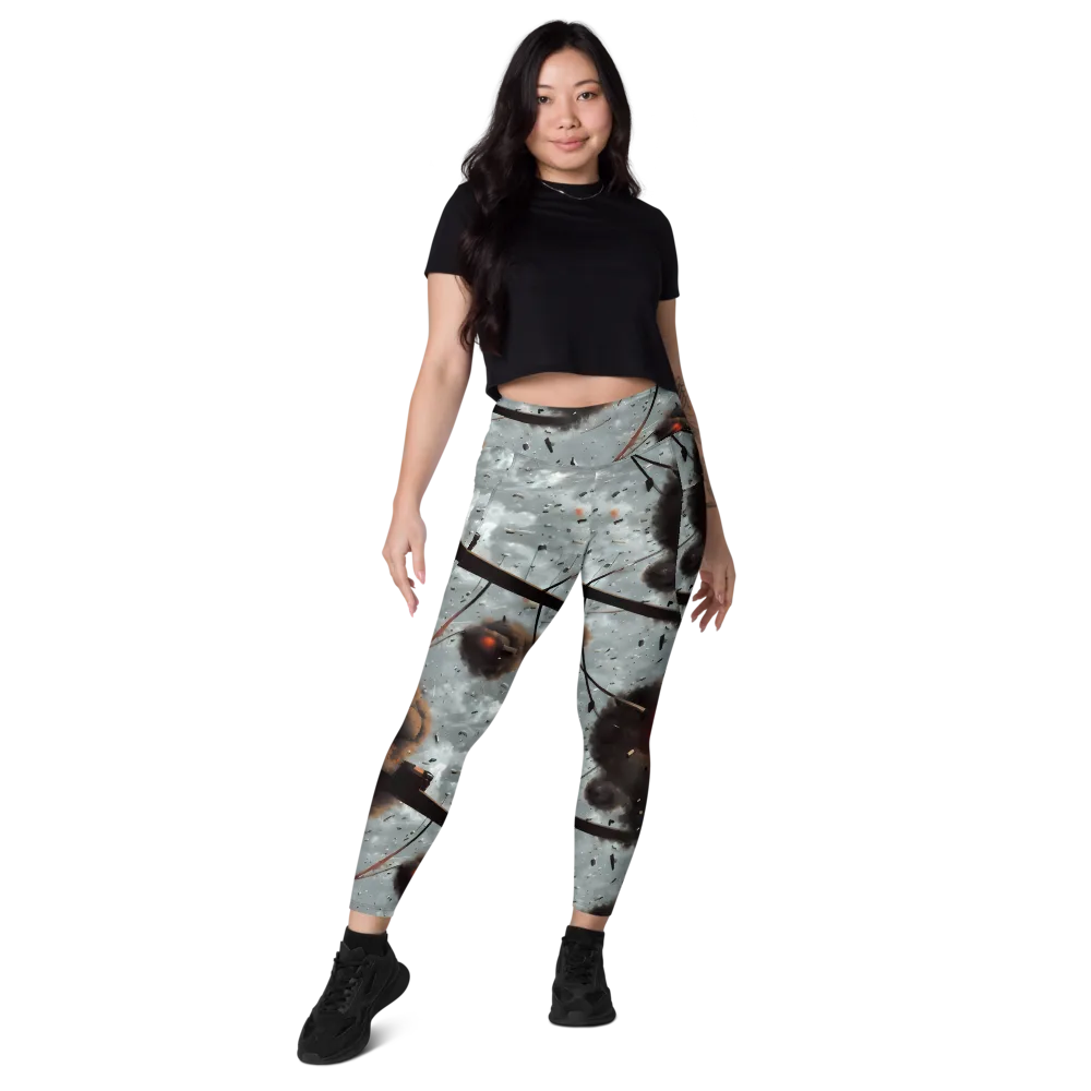 Celestial Collision on Leggings with Pockets — Front