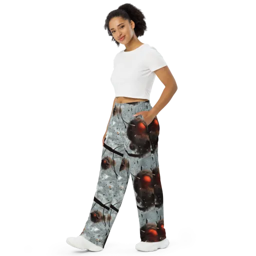 Celestial Collision on a Wide-Leg Pants