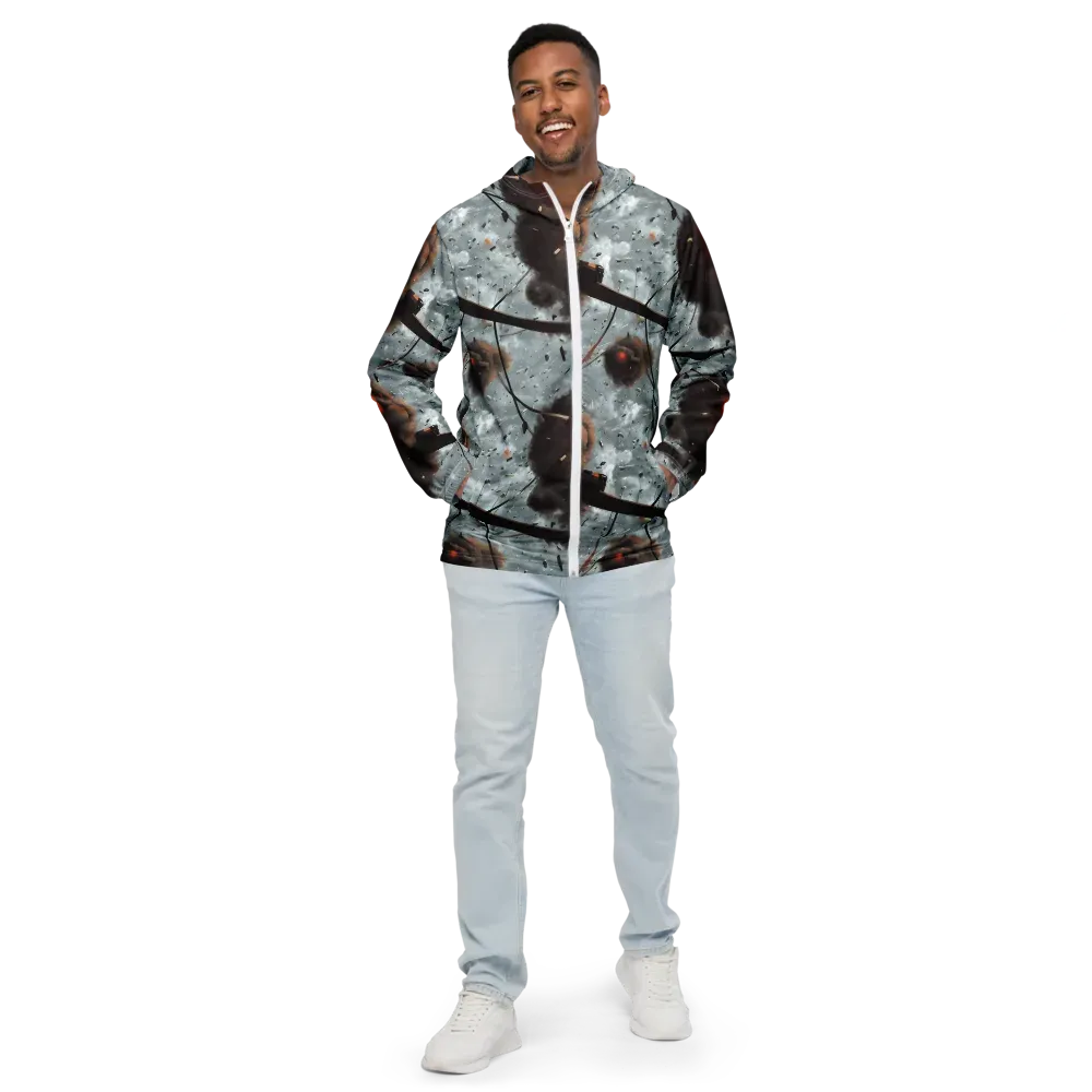 Celestial Collision on Men's Windbreaker — Front