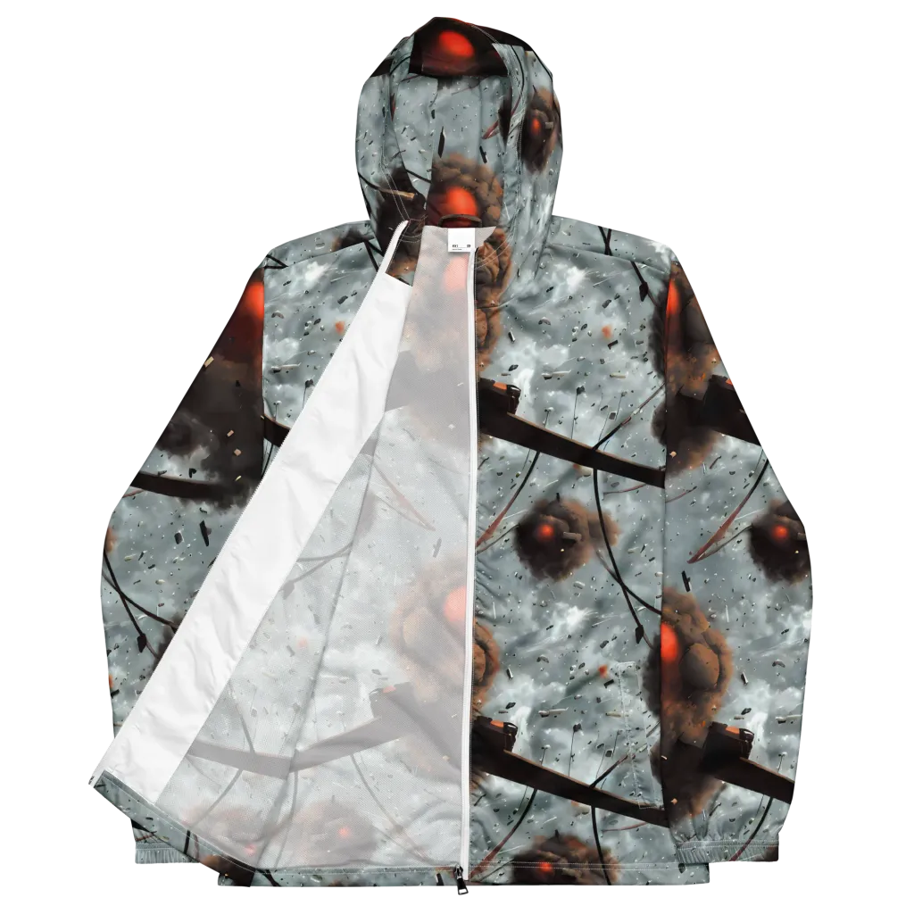 Celestial Collision on Men's Windbreaker — Front