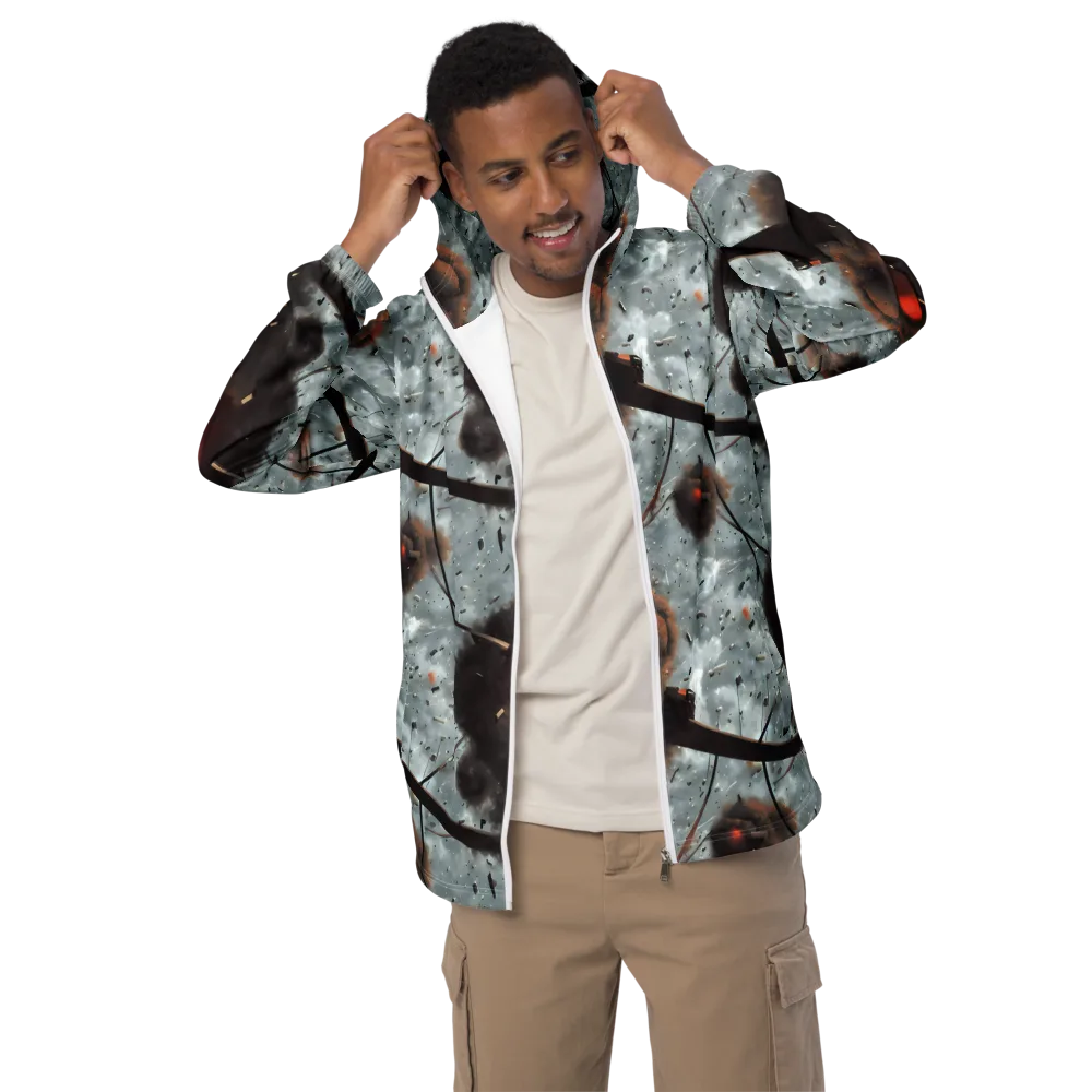 Celestial Collision on Men's Windbreaker — Front