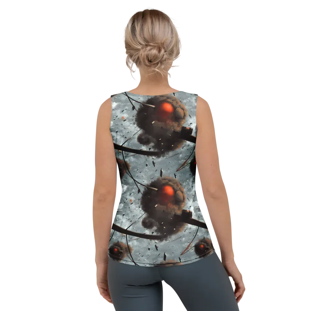 Celestial Collision on Women's Tank Top — Back