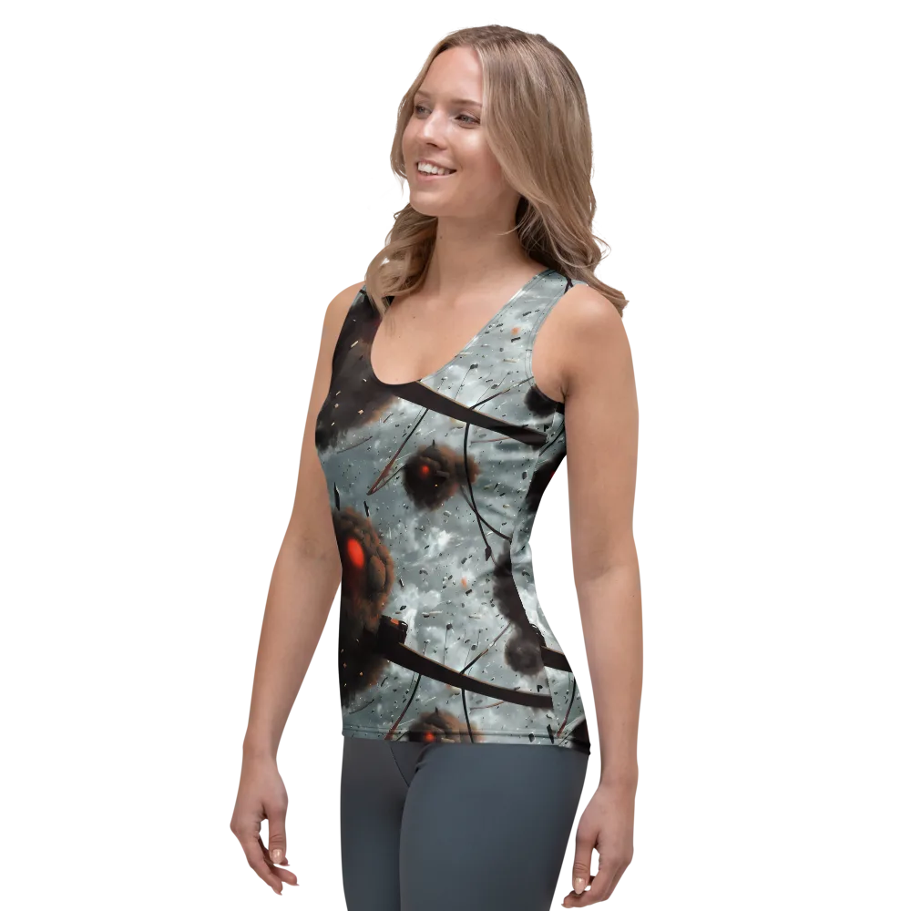 Celestial Collision on Women's Tank Top — Left Front
