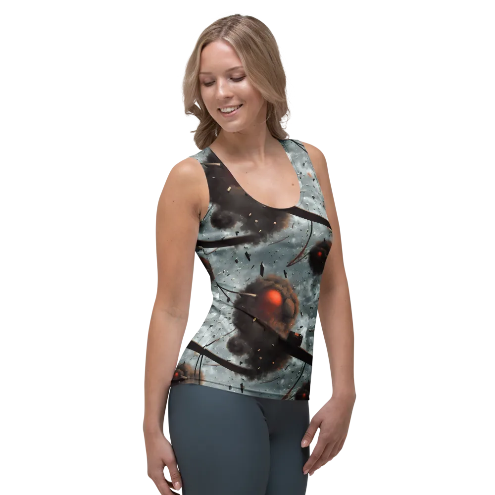 Celestial Collision on Women's Tank Top — Right Front