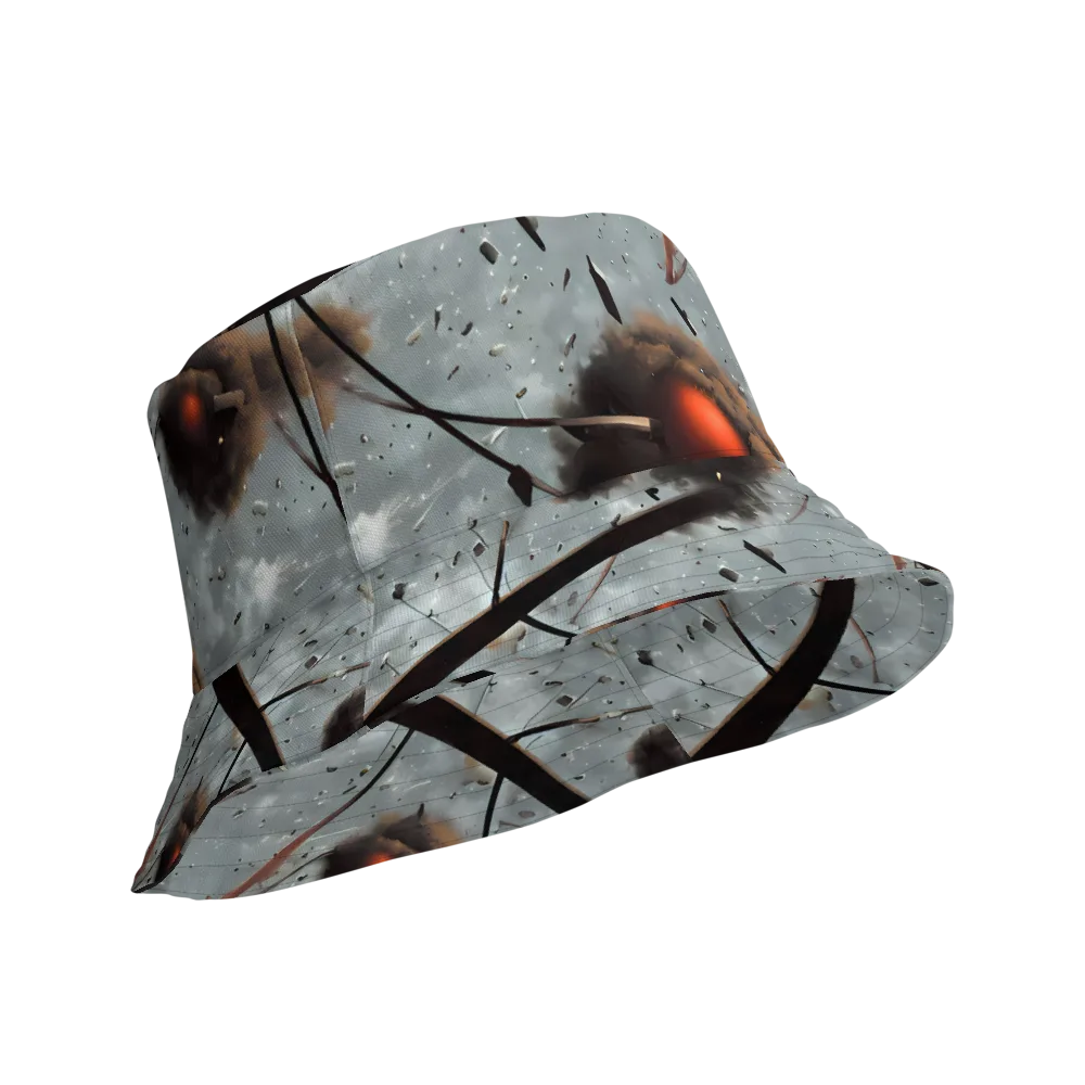 Celestial Collision on Reversible Bucket Hat — Product details Outside