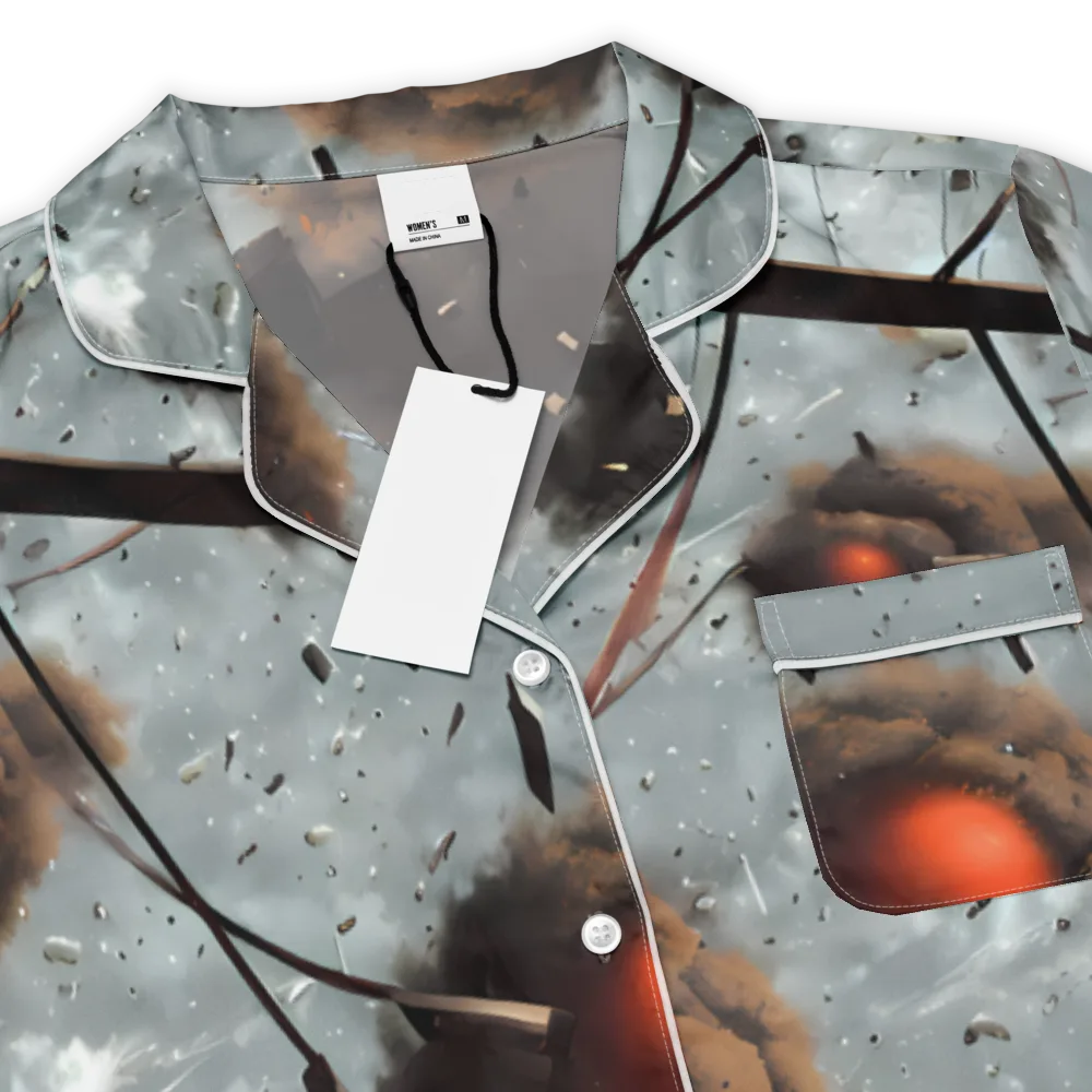Celestial Collision on Women's Short Sleeve Pajama Top — Product details