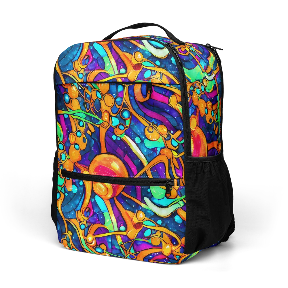 Iridescent Nebula on Utility Backpack — Left Front