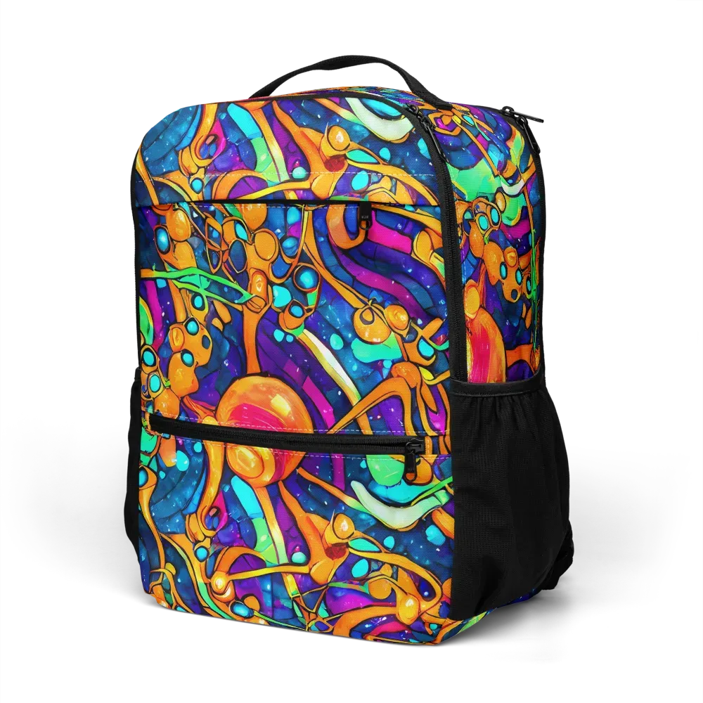 Iridescent Nebula on Utility Backpack — Left Front
