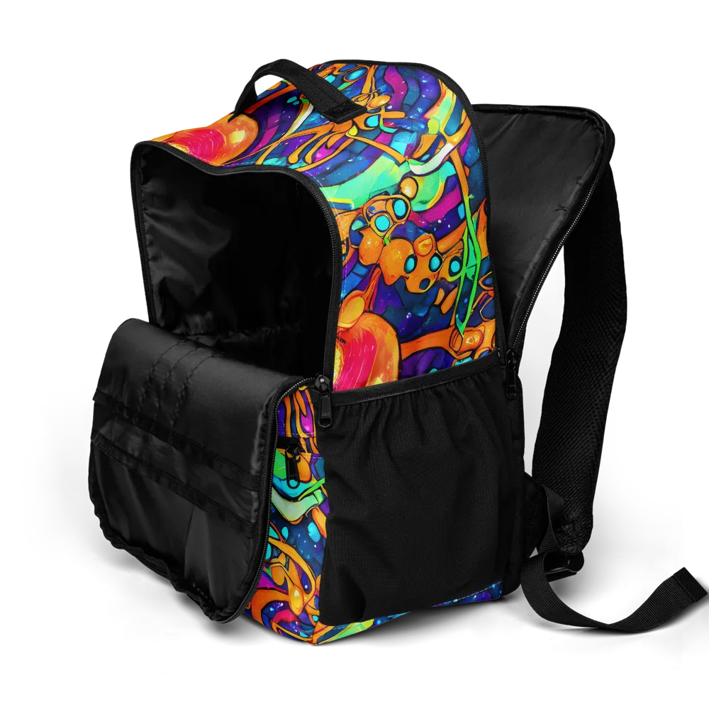 Iridescent Nebula on Utility Backpack — Product details 2
