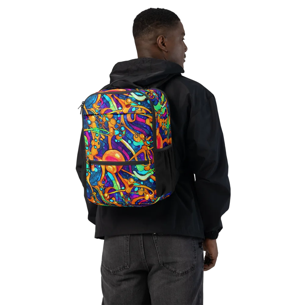 Iridescent Nebula on Utility Backpack — Back