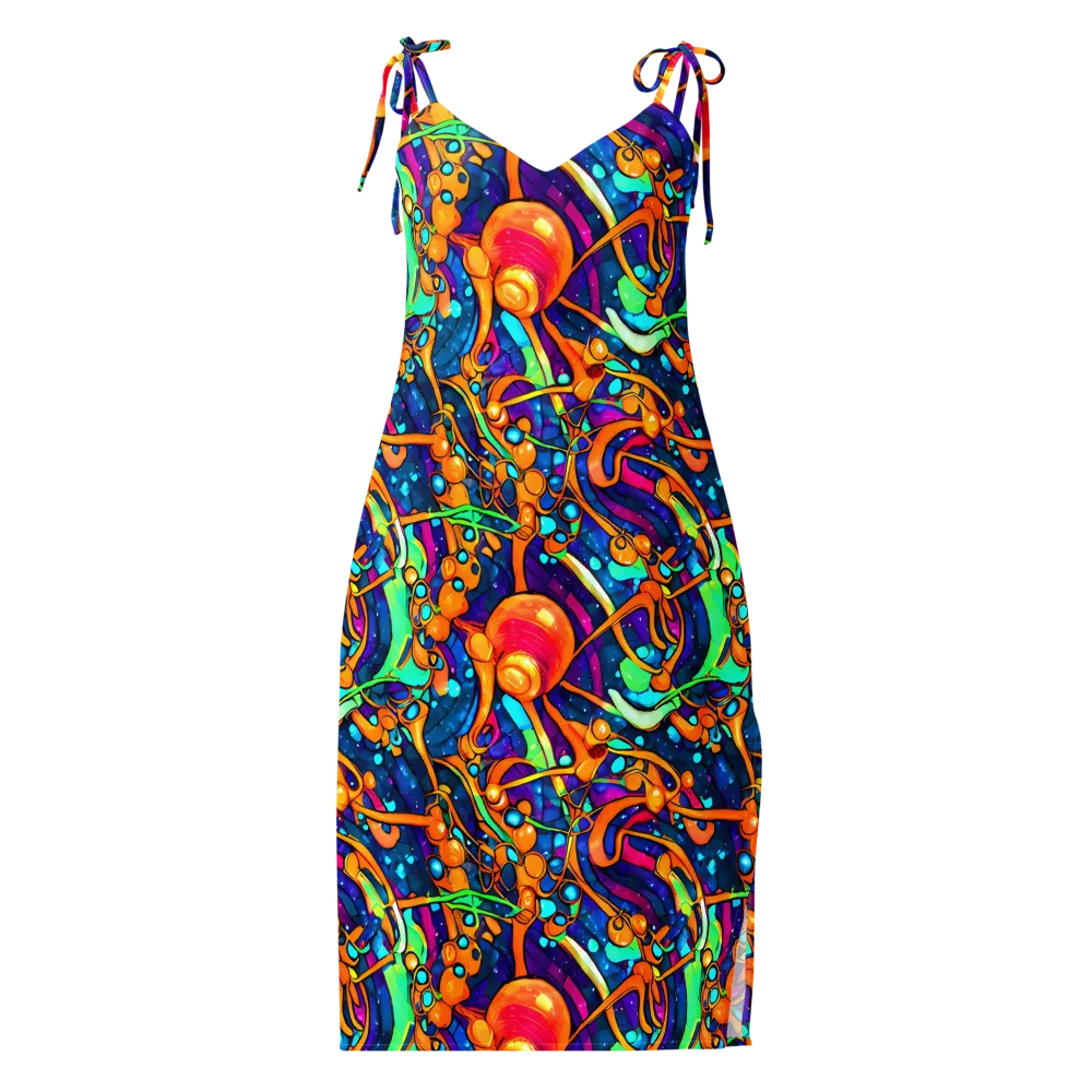 Iridescent Nebula on Slip Dress — Front