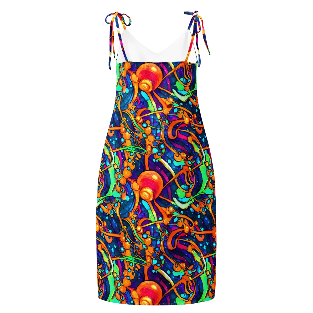 Iridescent Nebula on Slip Dress — Back