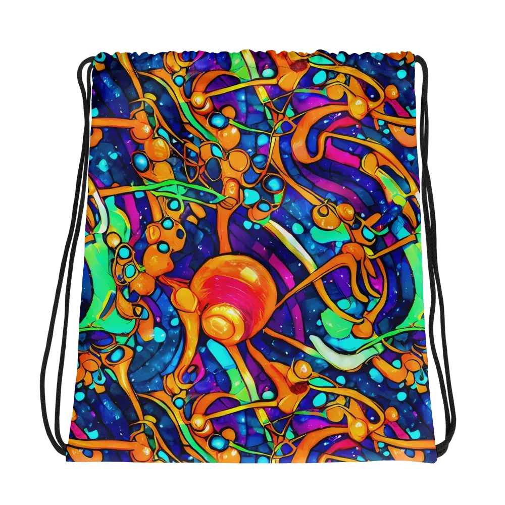 Iridescent Nebula on Drawstring Bag — Photo