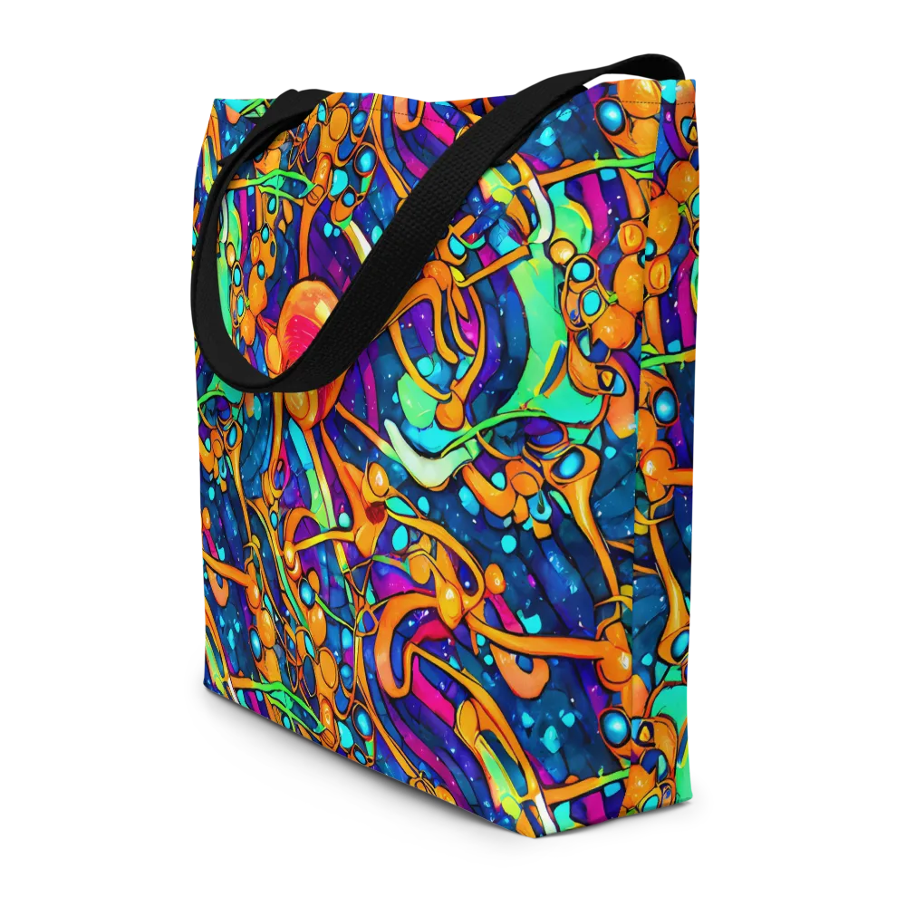 Iridescent Nebula on Large Tote Bag W/ Pocket — Front