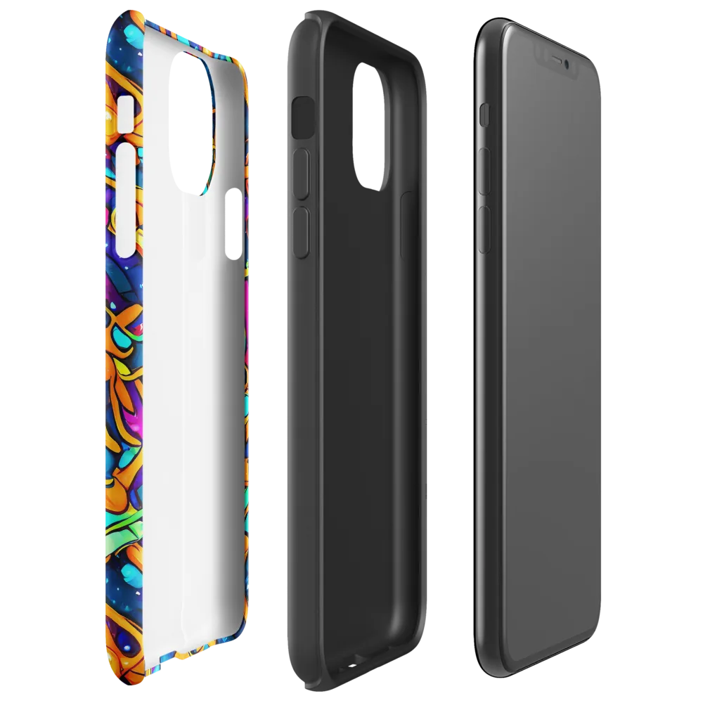 Iridescent Nebula on Tough Case for iPhone® — Right