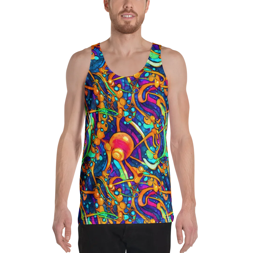 Iridescent Nebula on Men's Tank Top — Front