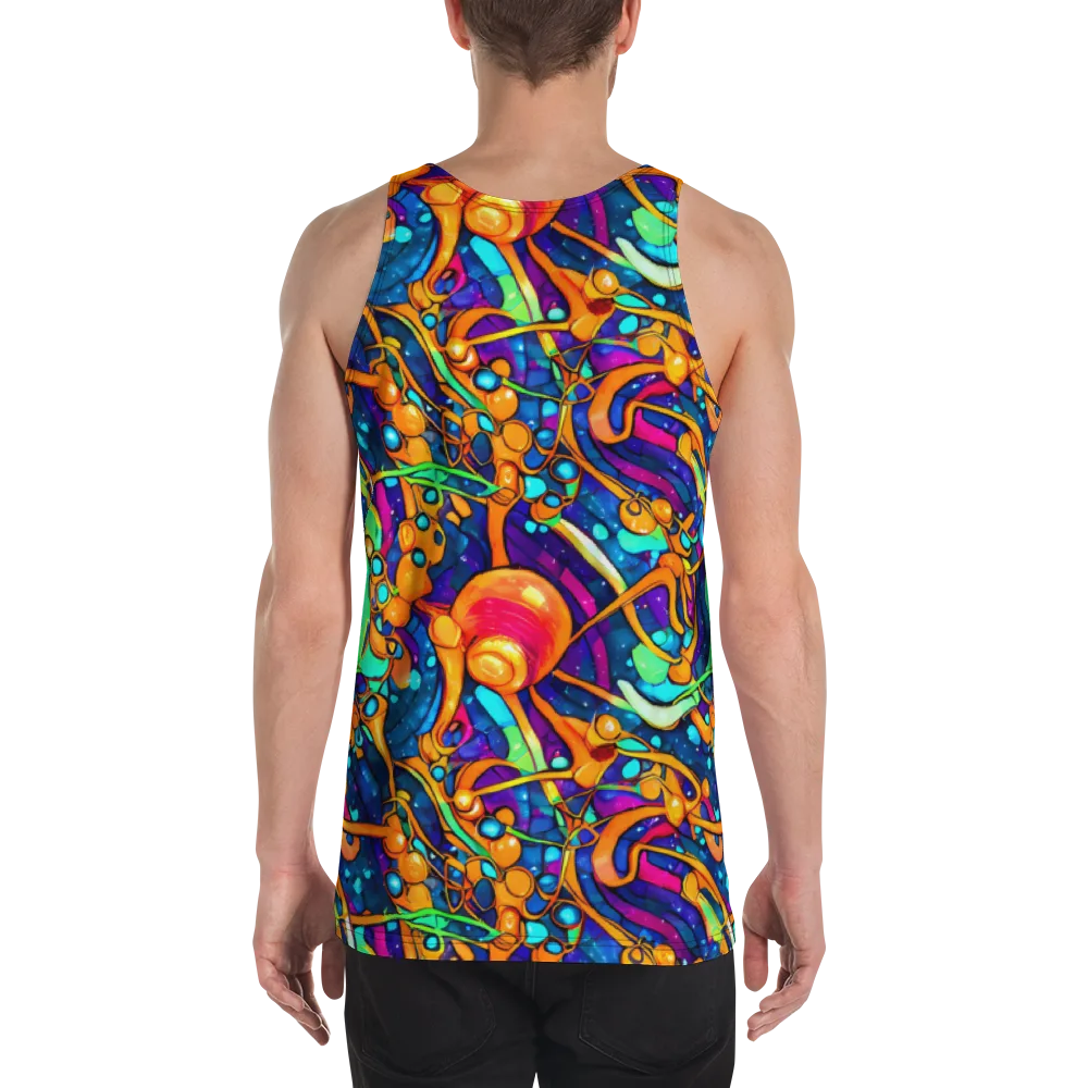 Iridescent Nebula on Men's Tank Top — Back