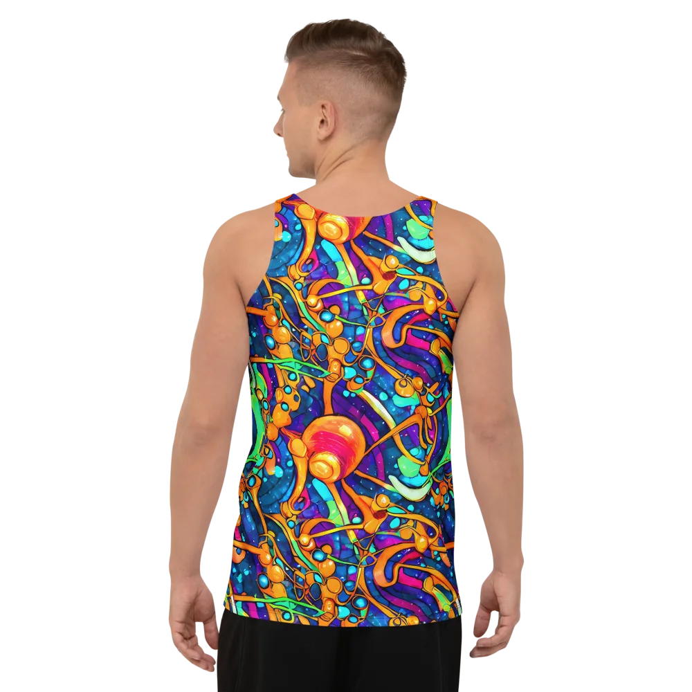 Iridescent Nebula on Men's Tank Top — Back
