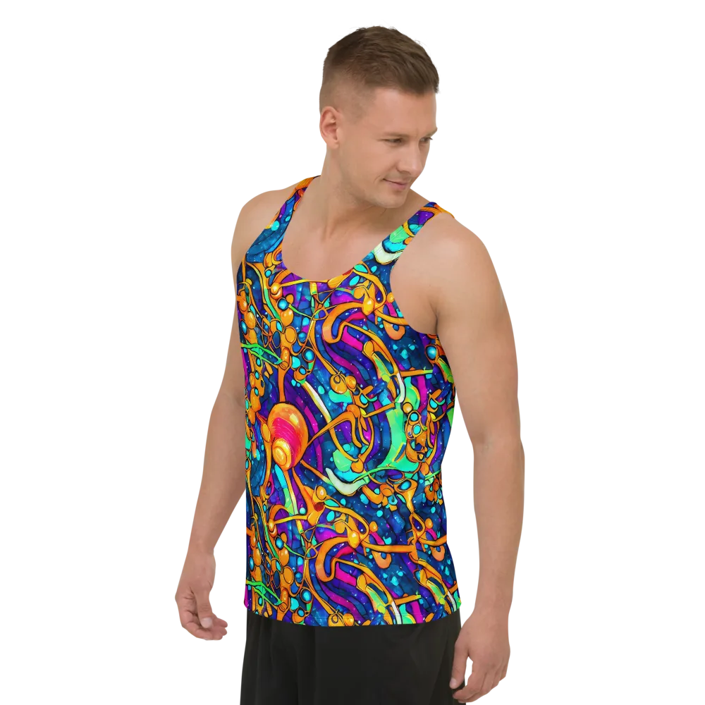 Iridescent Nebula on Men's Tank Top — Left Front