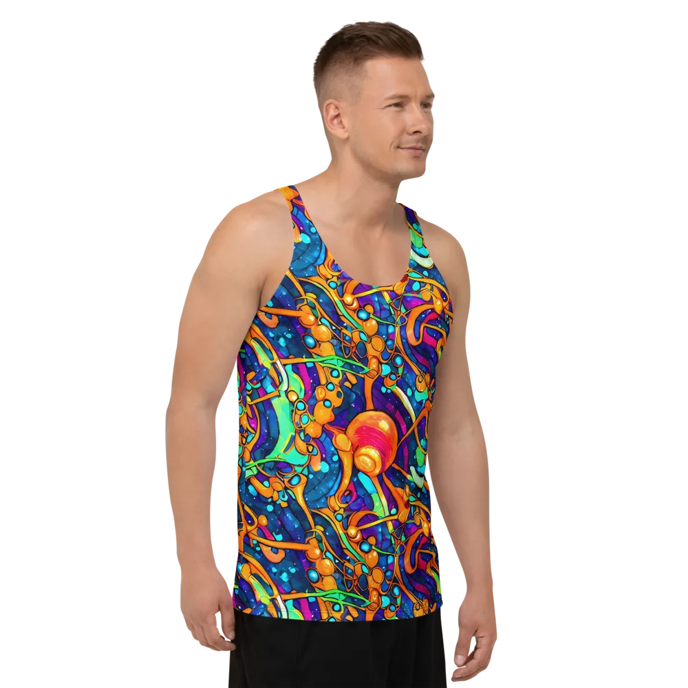 Iridescent Nebula on Men's Tank Top — Right Front