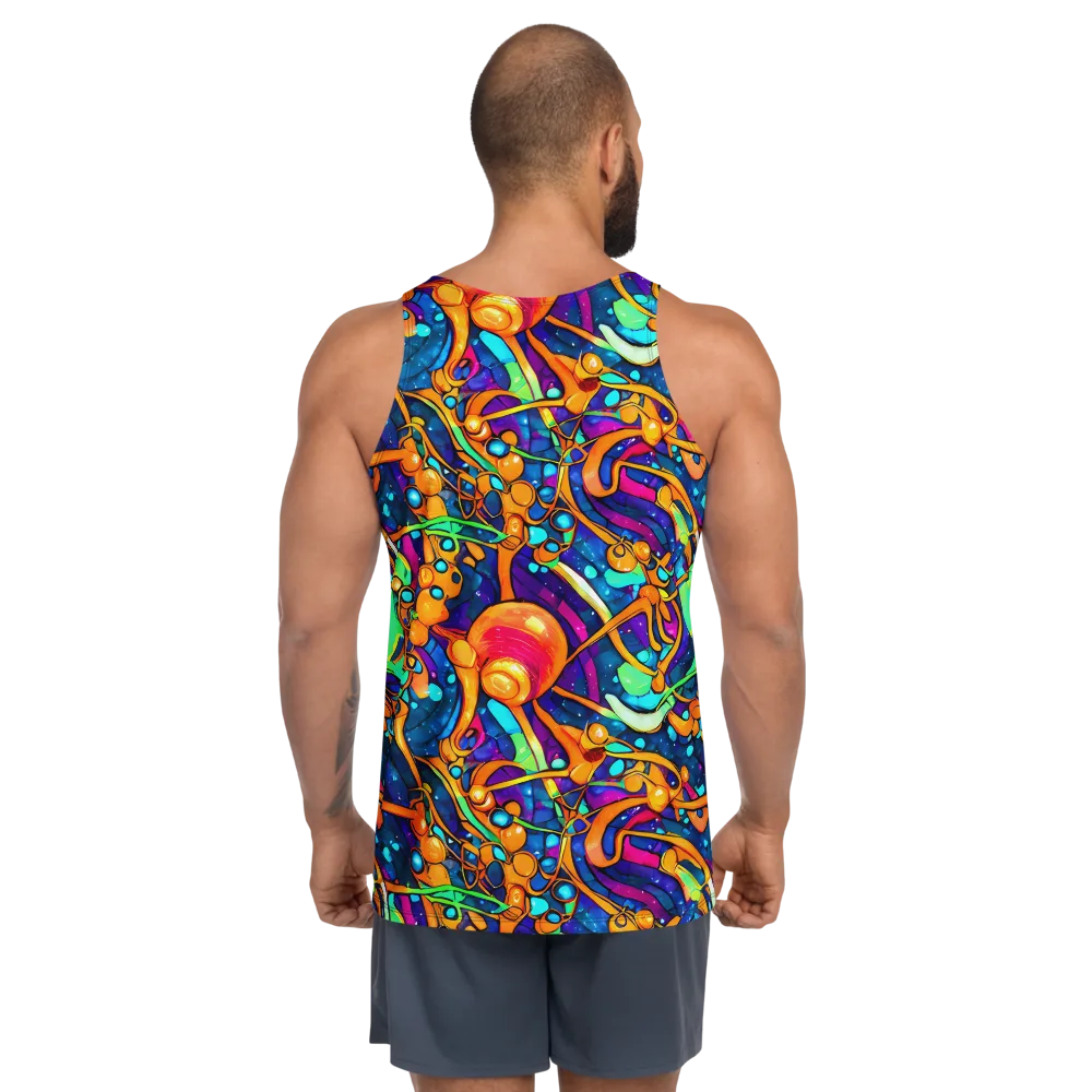 Iridescent Nebula on Men's Tank Top — Back