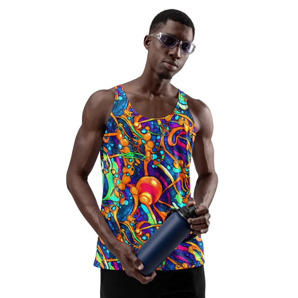Iridescent Nebula on Men's Tank Top — Front