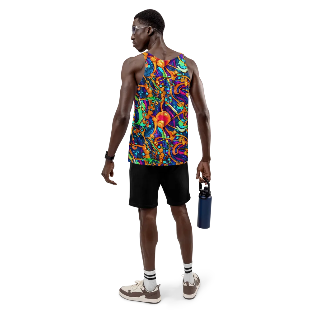 Iridescent Nebula on Men's Tank Top — Back