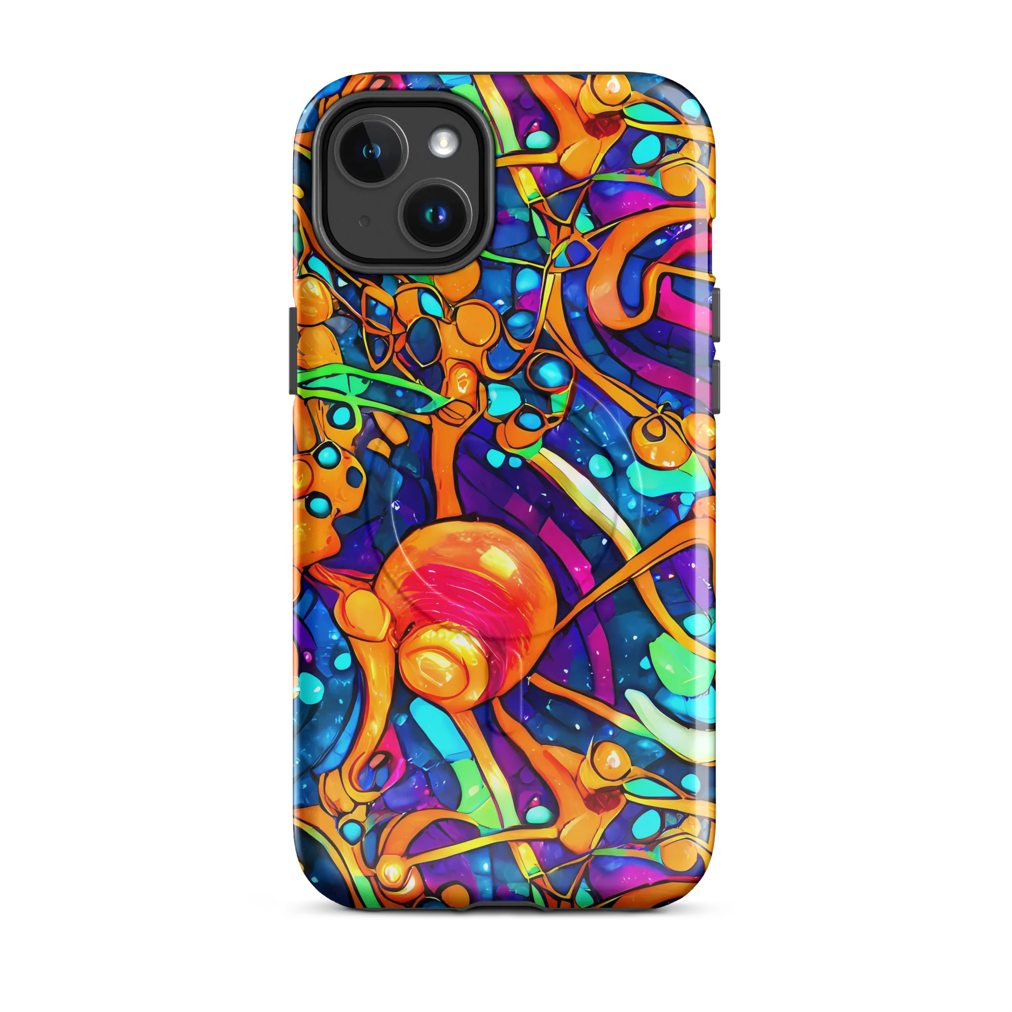 Iridescent Nebula on MagSafe Tough Case for iPhone® — Front